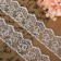 Organza lace, 40 mm × 9 ± 0.5 m, white color