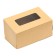 The box is folding, with a window, craft, 15 x 10 x 7 cm, set 10 pcs.