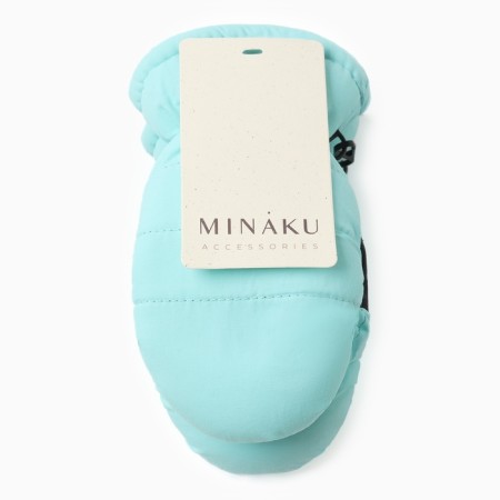 Winter children's mittens minku, Blue color, 15cm-4