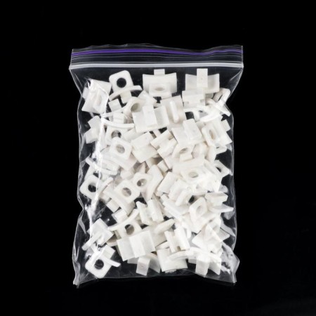 A plug on the cornice, 15x15x10 mm, plastic, white color-8