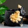 Figure pot "Owl" black with gold, 28x26cm