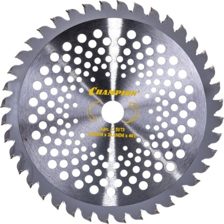 CHAMPION SPEED C5173 trimmer knife, with hard alloy teeth, 40 teeth, 255x25.4 mm 107192