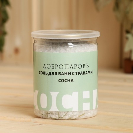 Salt for a bath with herbs "Cosna" in a transparent bank 400 g-2