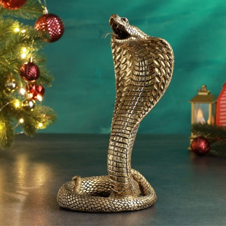 Figure "Snake Nagaina" 17x15x31cm, gold-1