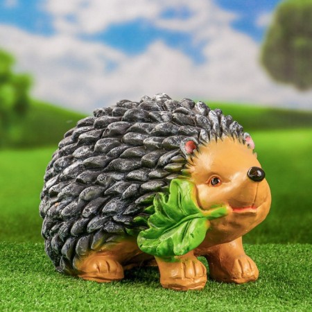 Garden figure "Hedgehog with sheet" 23x36x23cm