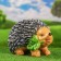 Garden figure "Hedgehog with sheet" 23x36x23cm