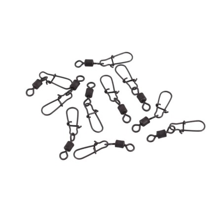 Twal with a fastener Namazu Pro Rolling Ribbed Swivel, Carbon, Size 2. Test-65 kg-2