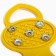Ice steps 5 spikes size 26-35, yellow, children's