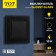 TOT GLOSSY GLASS, 10 A, 1 key, with backlight, hidden, glass, black
