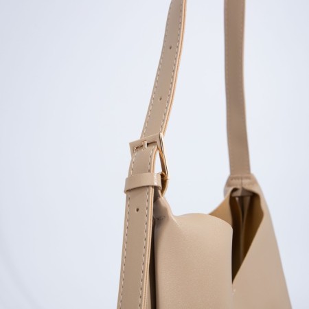 Magnet bag bag, lightning cosmetic bag, beige color-3