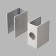Clips for flexible neon Led Strip 20070, 12x6 mm, silver color, 5 pcs
