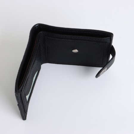 Male purse on a magnet, black color-5