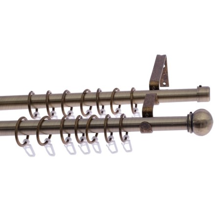 Double-rowing cornice, telescopic 160-300 cm, tip "Bologna", color old gold