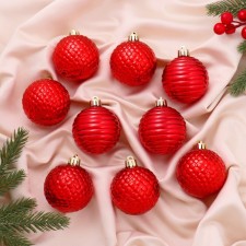Set of balls plastic D-6 cm, 9 pcs 