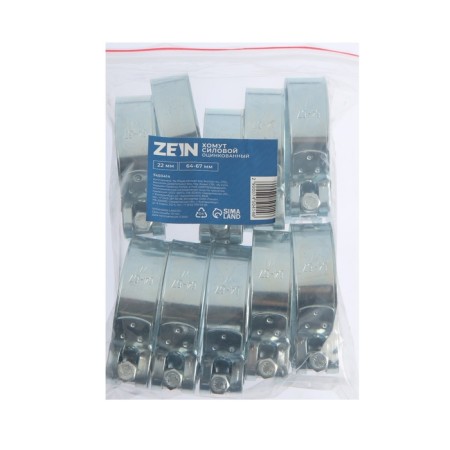 The clamp zein English, diameter 64-67 mm, width 22 mm, galvanized-9