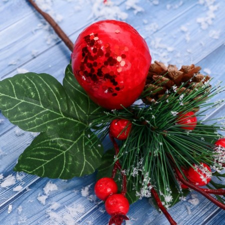 Decor "Winter charm" bumpy berry berries, 30 cm-1