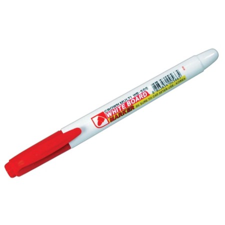 Marker for white boards 2.0 mm, Crown Multi Board Slim, bullet, red-4