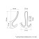 Furniture hook CAPPIO HOOK, three -rod, black
