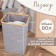 A universal basket with a “minimum” lid, 45 × 35 × 49.5 cm, color gray color