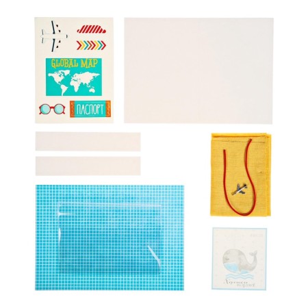 Set for creativity. Passport cover "I love traveling"-1
