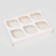 Box for 6 cupcakes white with a window, confectionery packaging, 18.6 x 13.1 x 8 cm set 5 pcs