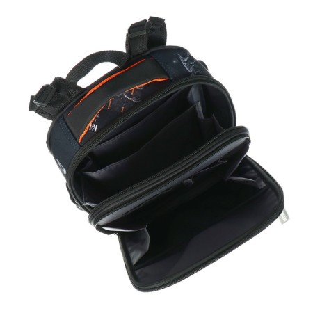 School backpack 38 x 30 x 16 cm, ergonomic back, Stavia "dinosaur 1", black-7