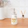A set of accessories for the bathroom "Rose", 4 items (400 ml dispenser, soap dish, 2 glasses), white color