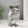 Suvenir Polystone "Silver Filin with Flowers" 7.5x7.5x16 cm