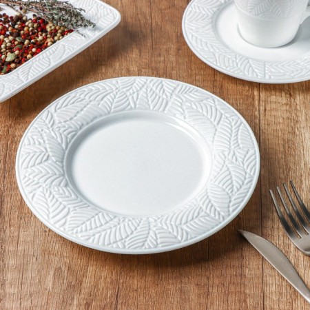 Porcelain dessert plate Magistro Crotone, D = 18 cm, white color-5