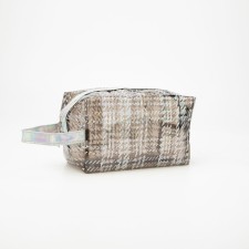 Lightning cosmetic bag, beige color