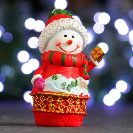 Figure "Snowman" 7x5x9cm, mix