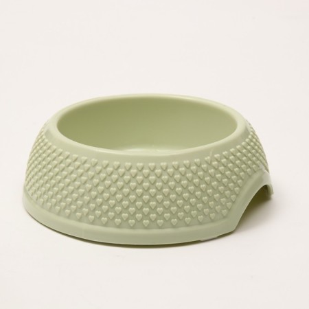 Plastic circuit is a circle with embossed sides 400ml, 18.8 x 6 cm, green