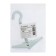 Anchor "tundra", ceiling, folding, spring, with a hook, white zinc, m8