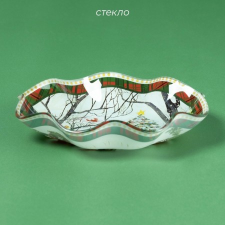Glass Glass Daula "New Year's mood", 400 ml, 19 × 3.7 cm-2
