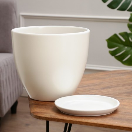 Flower pot "Color Gam" white 8.9l-1