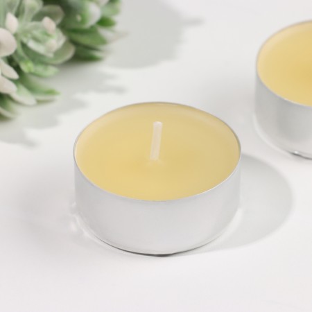 A set of tea candles aromatic "peach", 3.8x1.6 cm, 3.5 hours, 12 g, 6 pieces-2