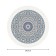 The tablecloth “Circular flowering”, round, Saten, D = 150 cm