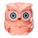 Mechanical sharpener with container owl peach