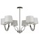 Freya Fr5034PL-06CH Tina, 780x780x350 mm, E14, 6x40W, color Chromium