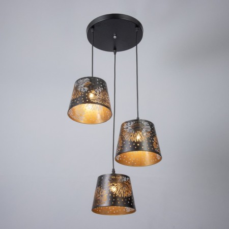 Bayerlux lamp "Eide dayshail" 3he27 40W Black 40x40x20-90cm-1