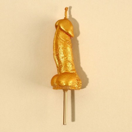 Candle in the cake 18+, gold, 2 x 4.5 cm-2