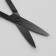 Scissors manicure, wide, bent, 9 cm, black color