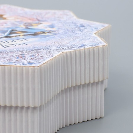Gift box "Snowflake", 20.5 x 21.5 x 5 cm, New Year-5