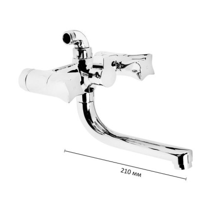 ACCOONA A86473 bath mixer, two -wound, silumin, chrome-1