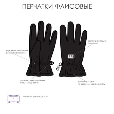 Перчатки для мальчика, размер 17-1