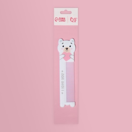 Расчёска фигурная «Мишутка», 14,7 × 3,8 см-2