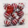 Set of balls plastic D-5 cm, 9 pcs "Olympia Assorted" silver-red