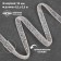 Rhinestones and beads are thermoclayes, width - 10 mm, 4.5 ± 0.5 m, ivory color