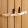 Shelf for oil "with light steam", 4 holes, 31x2.5x4 cm