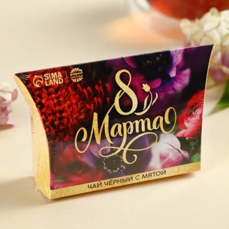 Black tea "March 8", taste: mint, 20 g.-4